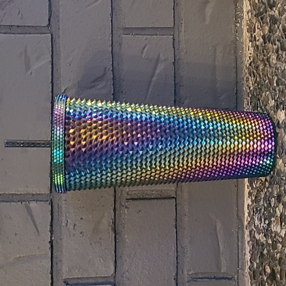 Starbucks - Metallic Oil Slick Studded Tumbler - Size 24oz - Picture 2 of 6